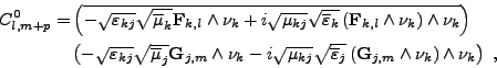 \begin{displaymath}%
\null\,\vcenter{\openup\jot \let\\ =\@
\ialign{\strut\hfil...
...m} \wedge \nu_k \right) \wedge \nu_k \right) \ , \cr
\crcr}}\,
\end{displaymath}