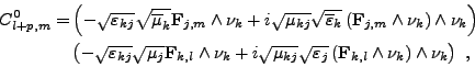 \begin{displaymath}%
\null\,\vcenter{\openup\jot \let\\ =\@
\ialign{\strut\hfil...
...l} \wedge \nu_k \right) \wedge \nu_k \right) \ , \cr
\crcr}}\,
\end{displaymath}