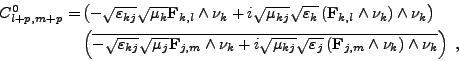 \begin{displaymath}%
\null\,\vcenter{\openup\jot \let\\ =\@
\ialign{\strut\hfil...
... \wedge \nu_k \right) \wedge \nu_k } \right) \ , \cr
\crcr}}\,
\end{displaymath}
