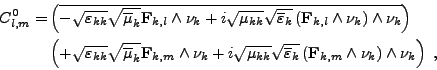 \begin{displaymath}%
\null\,\vcenter{\openup\jot \let\\ =\@
\ialign{\strut\hfil...
...m} \wedge \nu_k \right) \wedge \nu_k \right) \ , \cr
\crcr}}\,
\end{displaymath}