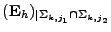 $({{\mathbf E}}_h)_{\vert\Sigma_{k,j_1}\cap \Sigma_{k,j_2}}$