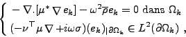 \begin{displaymath}
\left\{
\null\,\vcenter{\openup\jot \let\\ =\@
\ialign{\str...
...\Omega_k} \in L^2(\partial \Omega_k) \ , \cr
\crcr}}\,
\right.
\end{displaymath}