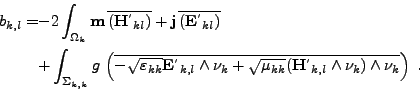 \begin{displaymath}
\null\,\vcenter{\openup1\jot \let\\ =\@
\ialign{\strut\hfil...
...}}_{k,l} \wedge \nu_{k}) \wedge \nu_{k}} \right) \ .
\crcr}}\,
\end{displaymath}