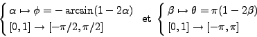 \begin{displaymath}
\left\{ \null\,\vcenter{\openup\jot \let\\ =\@
\ialign{\str...
...beta) \cr
& [0,1] \rightarrow [-\pi,\pi] \cr \crcr}}\, \right.
\end{displaymath}